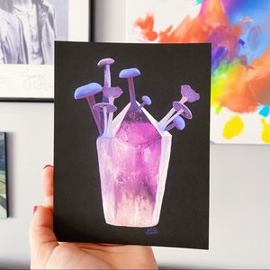 “Amethyst Deceiver” Fungi Collection Art Print